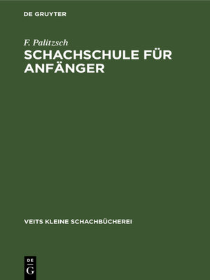 cover image of Schachschule für Anfänger